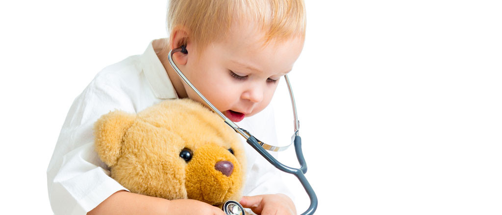 Baby Playing with Teddy Bear